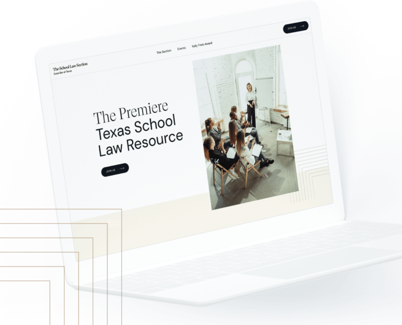 The School Law Section - Design by Glide on Desktop